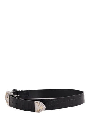 Ceinture Maje Noir en Cuir