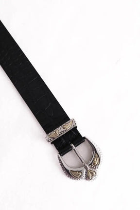 Ceinture Maje Noir en Cuir