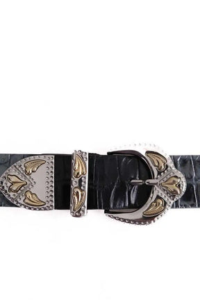 Ceinture Maje Noir en Cuir