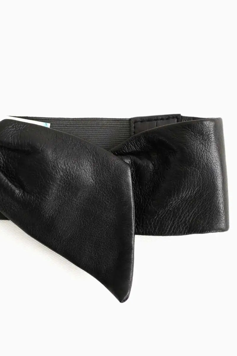 Ceinture Maje Noir en Cuir