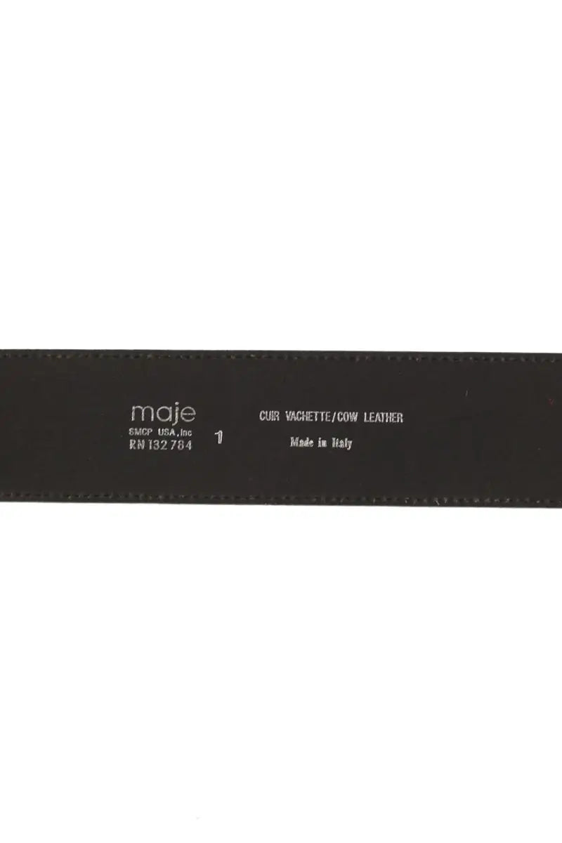 Ceinture Maje Noir en Cuir