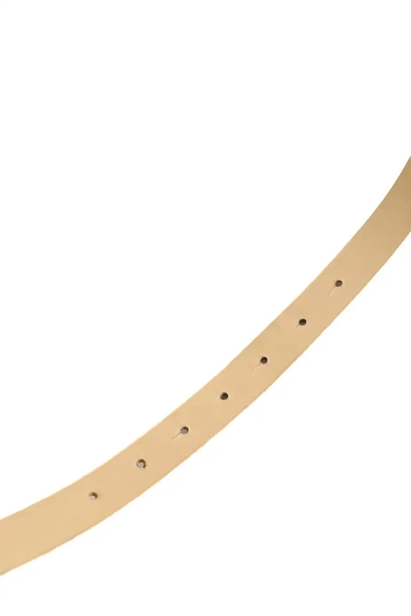 Ceinture Pinko Beige en Cuir