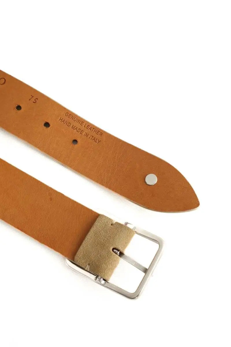 Ceinture Post & Co Kaki en Daim