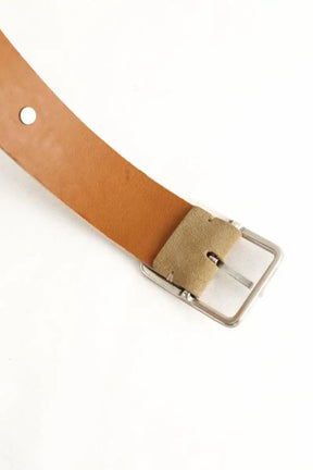 Ceinture Post & Co Kaki en Daim