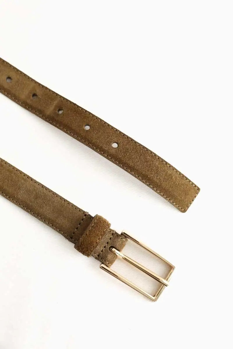 Ceinture Sandro Kaki en Daim