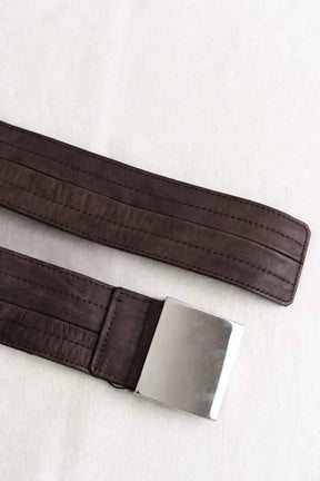 Ceinture Sandro Marron en Cuir