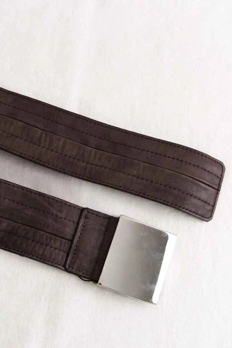 Ceinture Sandro Marron en Cuir