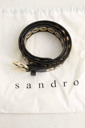 Ceinture Sandro Noir en Cuir