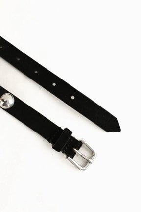 Ceinture Sandro Noir en Daim