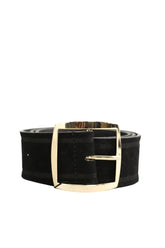 Ceinture Sandro Noir en Daim, taille M - Seconde Main