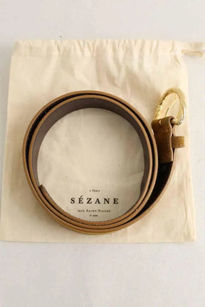 Ceinture Sézane Camel en Daim