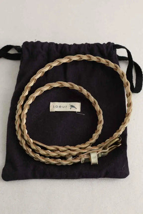 Ceinture Soeur Doré en Cuir