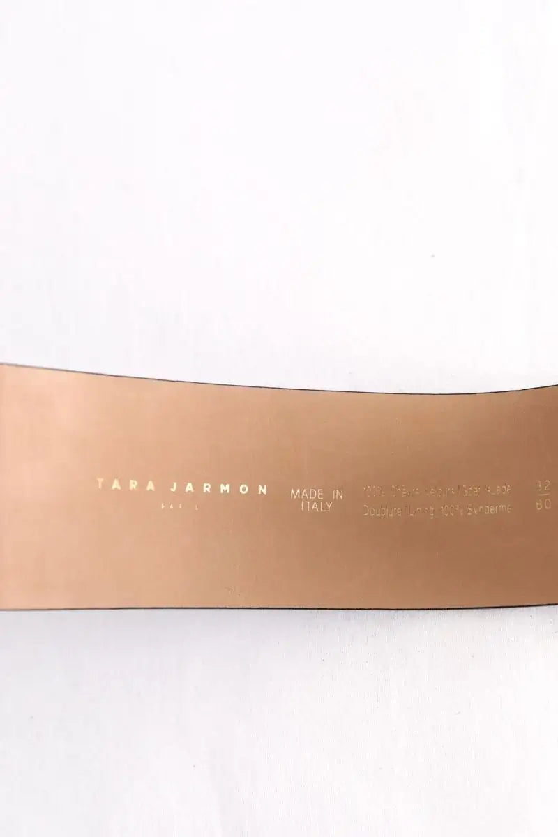 Ceinture Tara Jarmon Bleu en Cuir