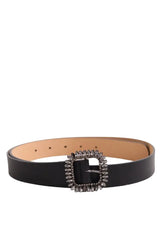Ceinture Tara Jarmon Noir en Cuir, taille L - Seconde Main