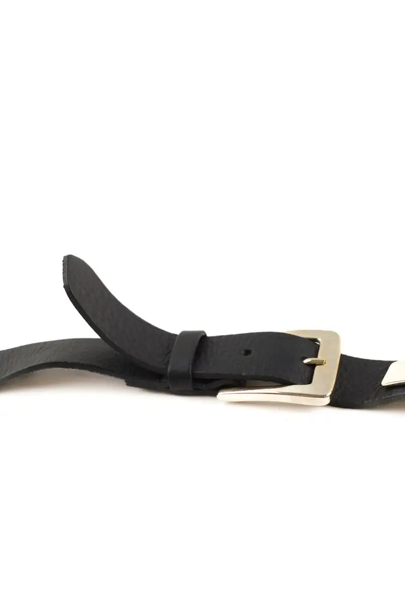 Ceinture The Kooples Noir en Cuir