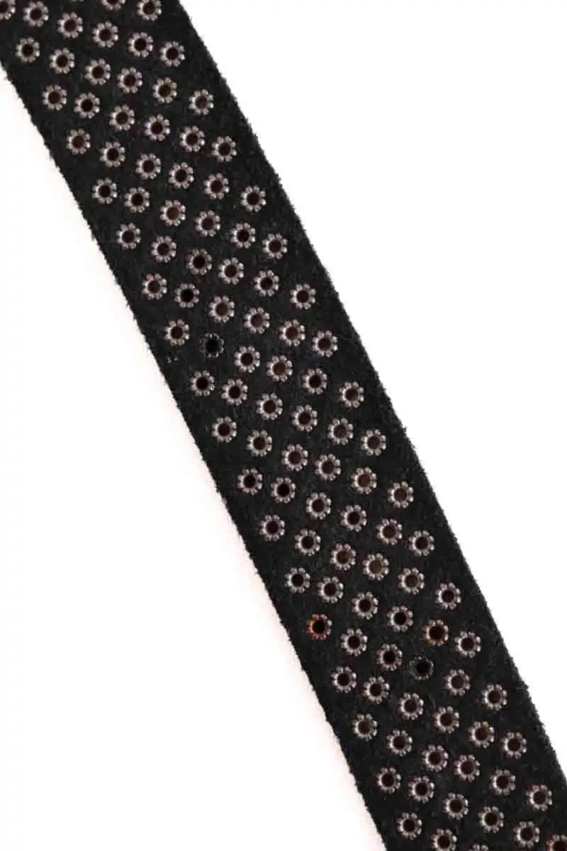 Ceinture Zadig & Voltaire Noir en Daim