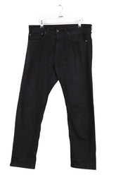 Jean droit Levi's Noir en Coton, taille L - Seconde Main