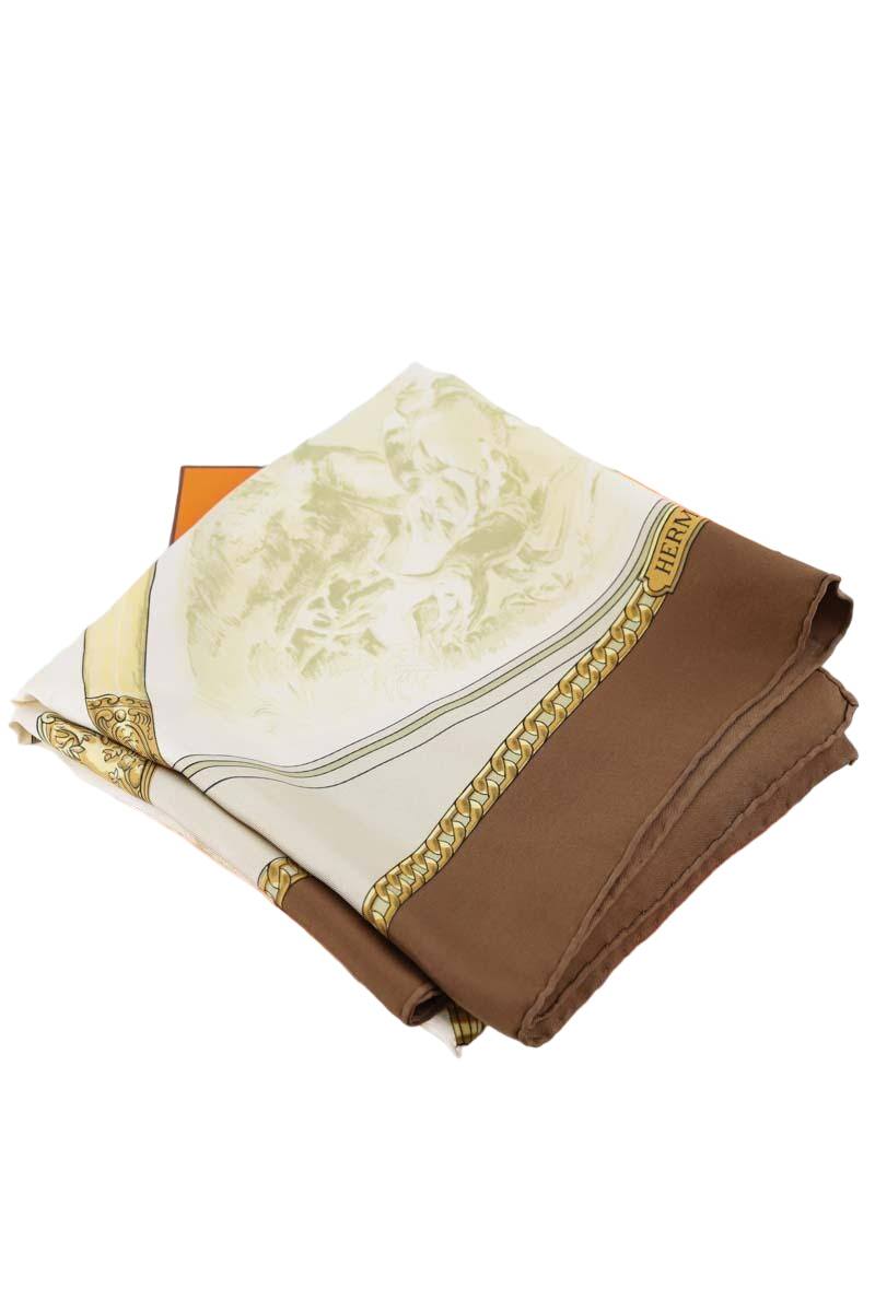 Foulard Hermès  Beige