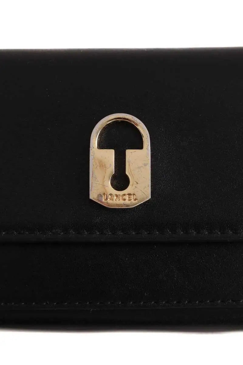Portefeuille Lancel Noir en Cuir