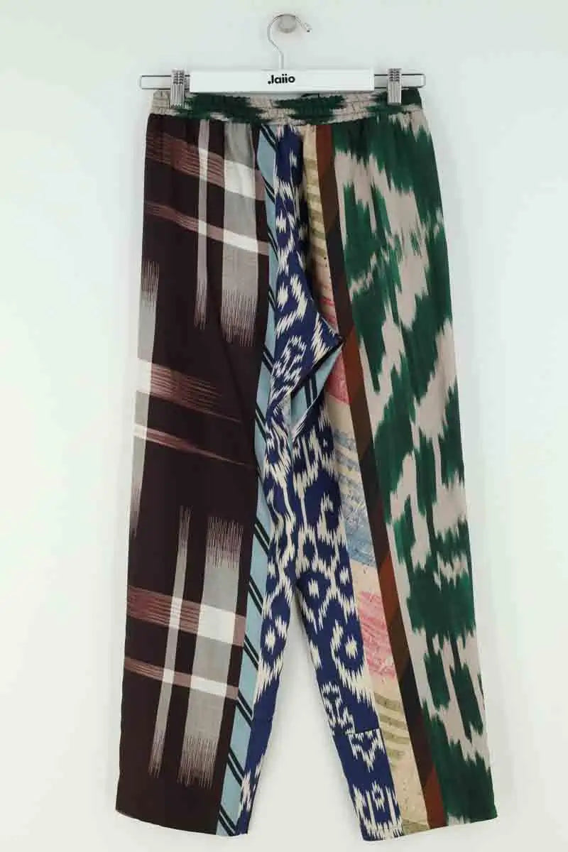 Pantalon droit Pierre-Louis Mascia Multicolore en Soie