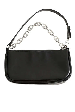 Mini sac By Far Noir en Cuir verni, taille  - Seconde Main