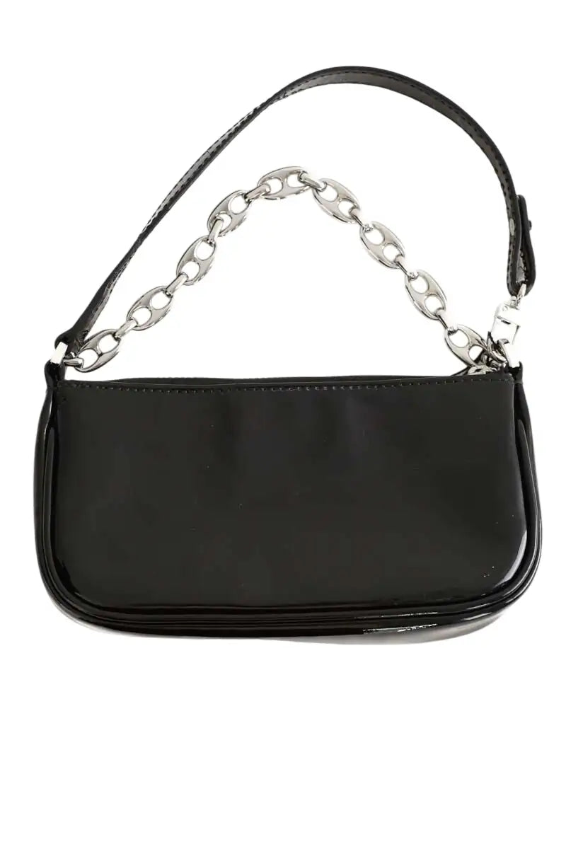 Mini sac By Far Noir en Cuir verni, taille  - Seconde Main