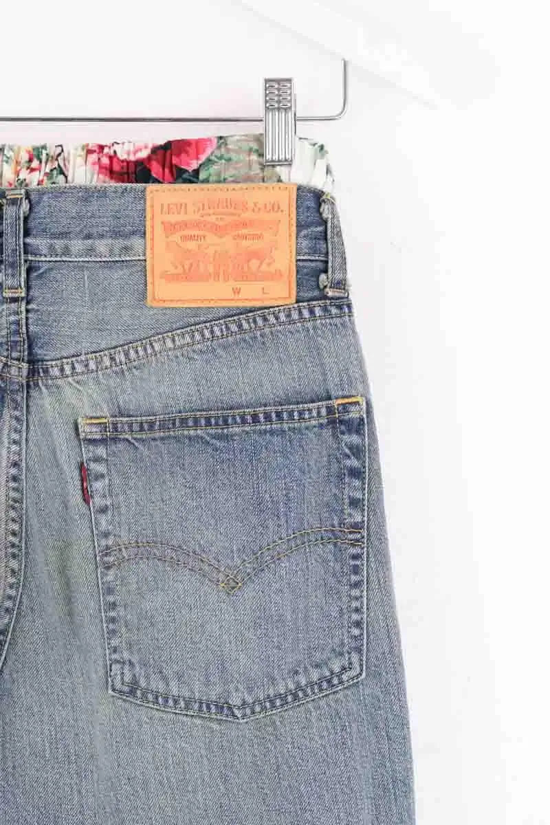 Pantalon droit Junya Watanabe Bleu en Coton