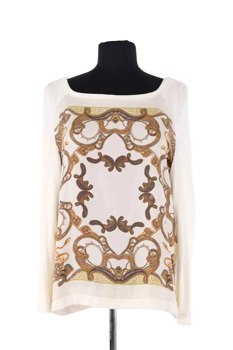 Pull Maje Ecru en Viscose, taille S - Seconde Main
