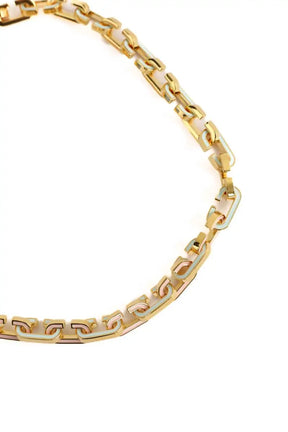 Chaîne Casablanca Enamel C link necklace Doré en Plaqué or