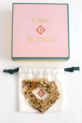 Chaîne Casablanca Enamel C link necklace Doré en Plaqué or