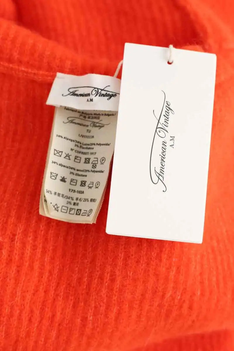 Chapeau American Vintage Orange en Laine
