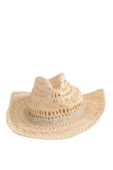 Chapeau Maison Michel Beige en Osier, taille M - Seconde Main