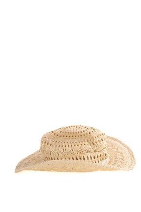Chapeau Maison Michel Beige en Osier
