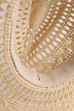 Chapeau Maison Michel Beige en Osier