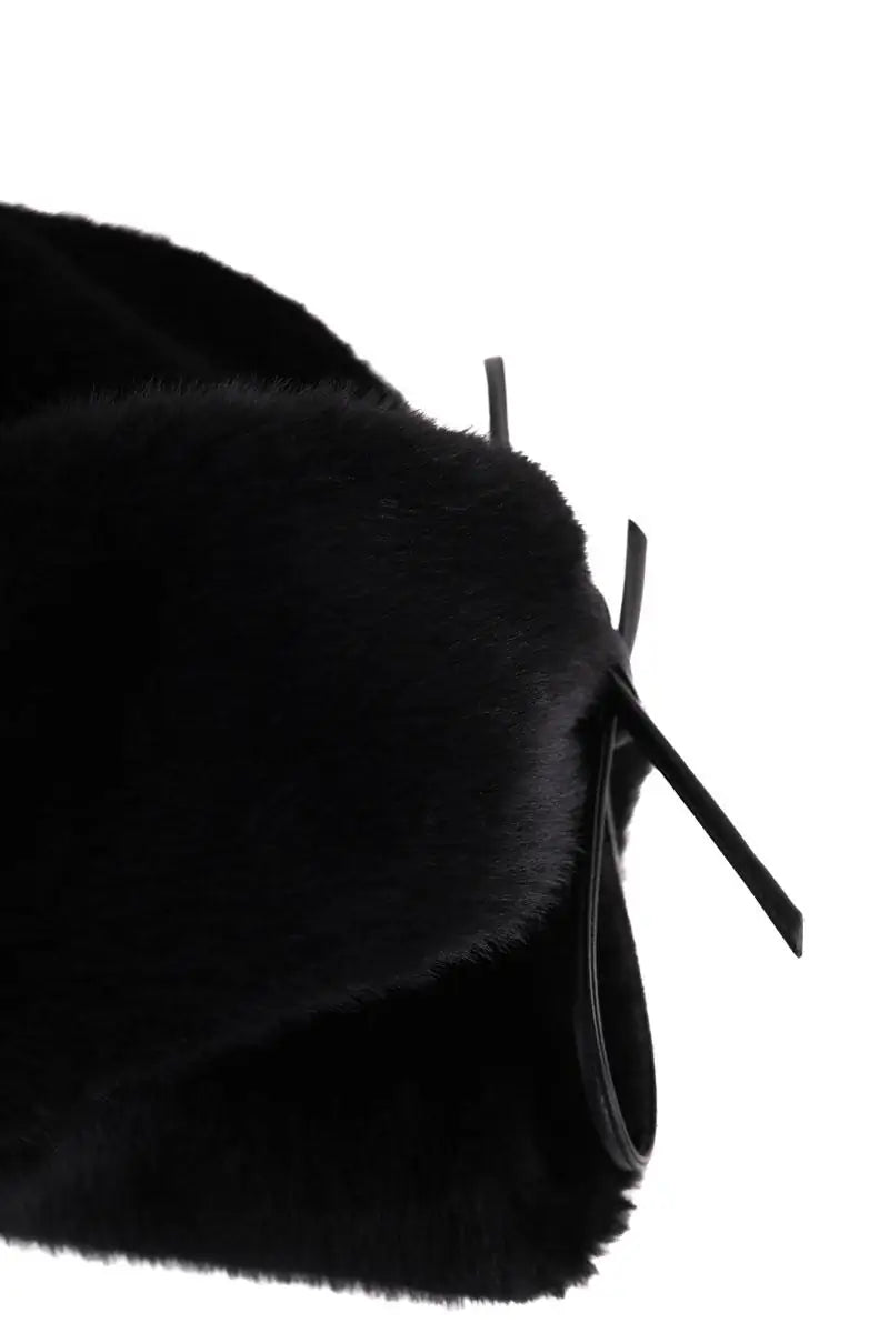 Chapeau New Era Trapper faux fur Noir en Synthétique