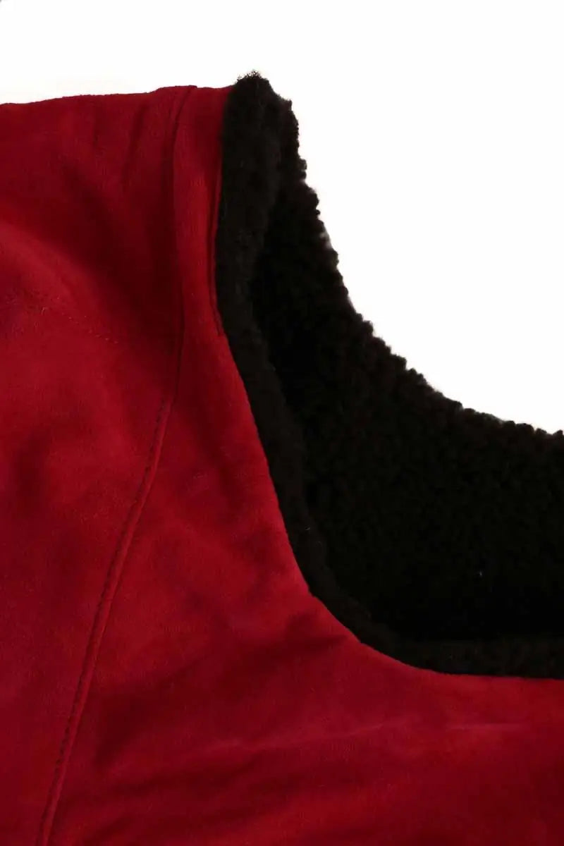 Chapka Heimstone Rouge en Daim
