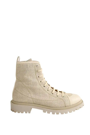Chaussures à lacets Barbara Bui Beige en Tissu, taille 38 - Seconde Main
