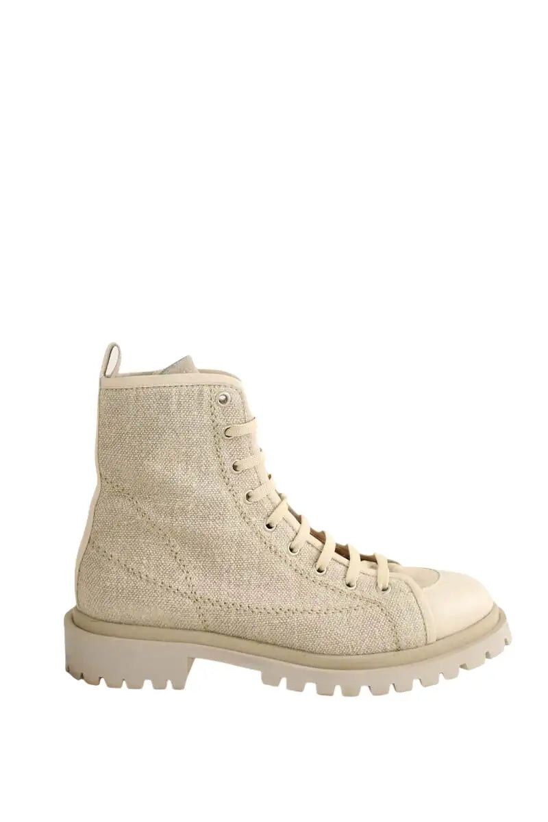 Chaussures à lacets Barbara Bui Beige en Tissu, taille 38 - Seconde Main