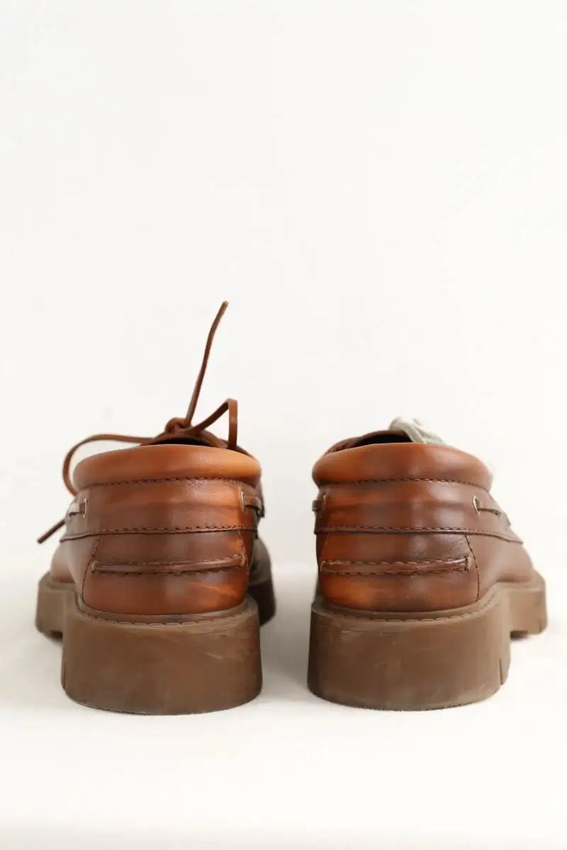 Chaussures à lacets Bottega Veneta Marron en Cuir