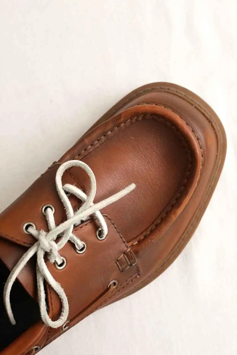 Chaussures à lacets Bottega Veneta Marron en Cuir