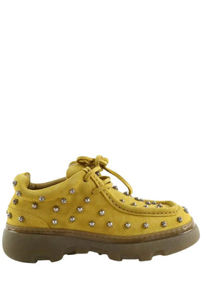 Chaussures à lacets Burberry Jaune en Daim, taille 40 - Seconde Main
