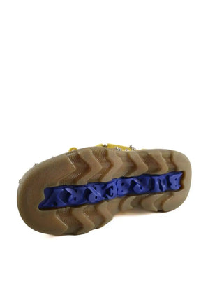 Chaussures à lacets Burberry Jaune en Daim