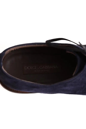 Chaussures à lacets Dolce & Gabbana Bleu en Daim