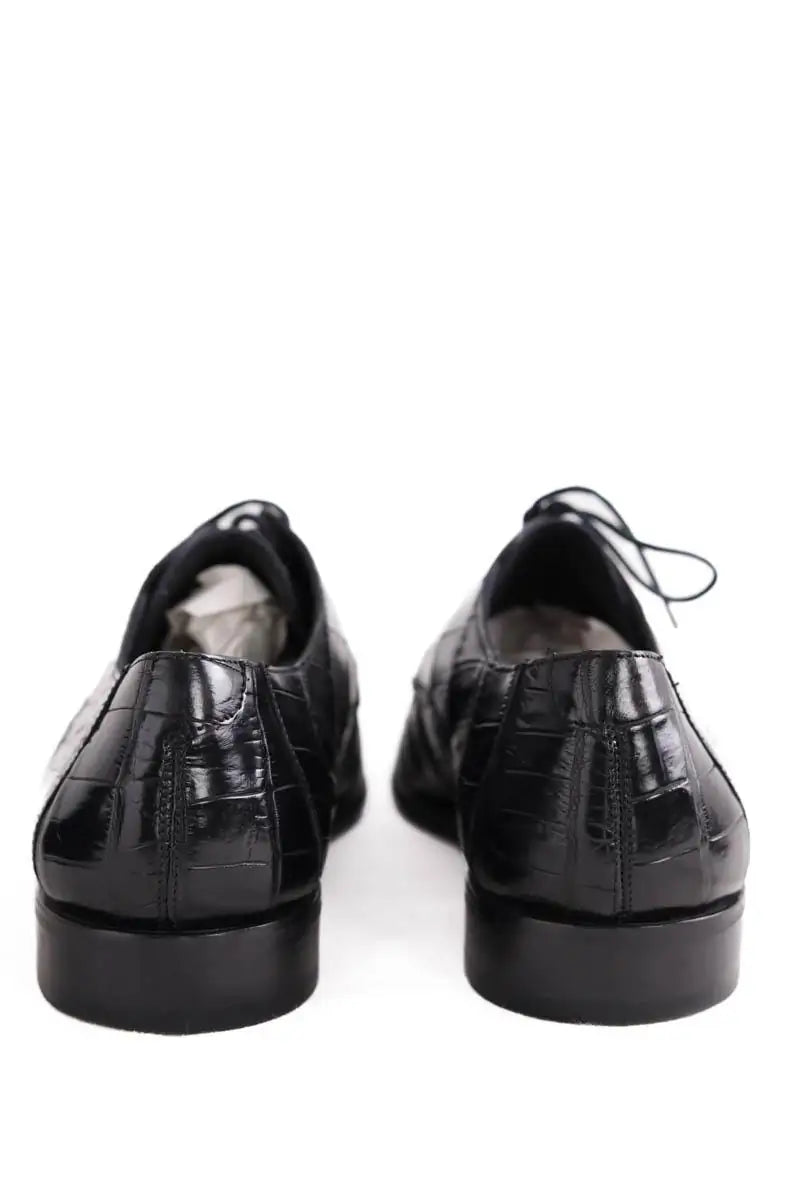 Chaussures à lacets Dolce & Gabbana Noir en Cuirs exotiques