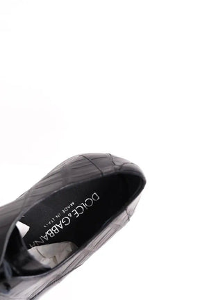 Chaussures à lacets Dolce & Gabbana Noir en Cuirs exotiques