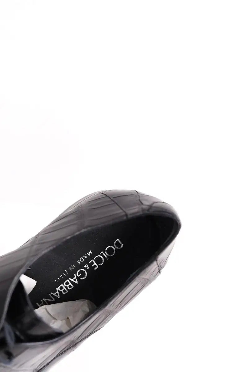 Chaussures à lacets Dolce & Gabbana Noir en Cuirs exotiques