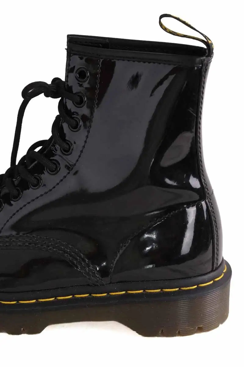 Chaussures à lacets Dr. Martens Noir en Cuir verni