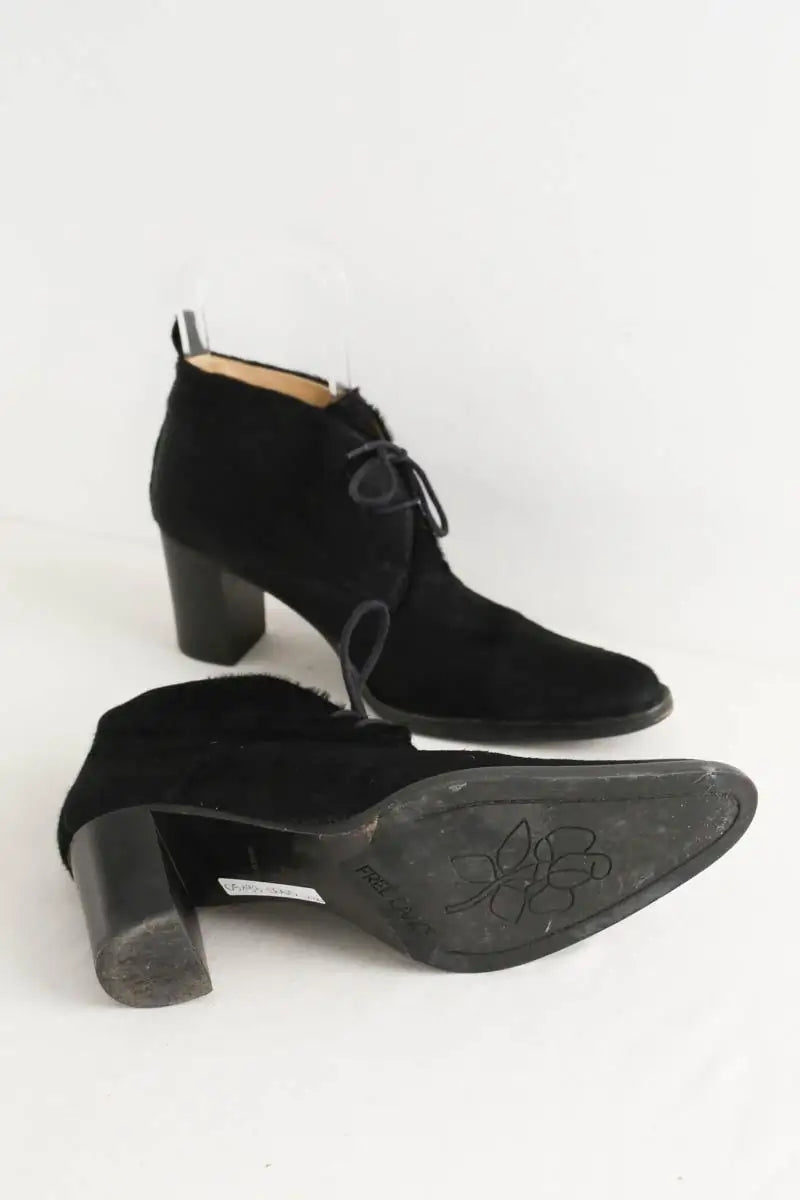Chaussures à lacets Free Lance Noir en Fausse fourrure