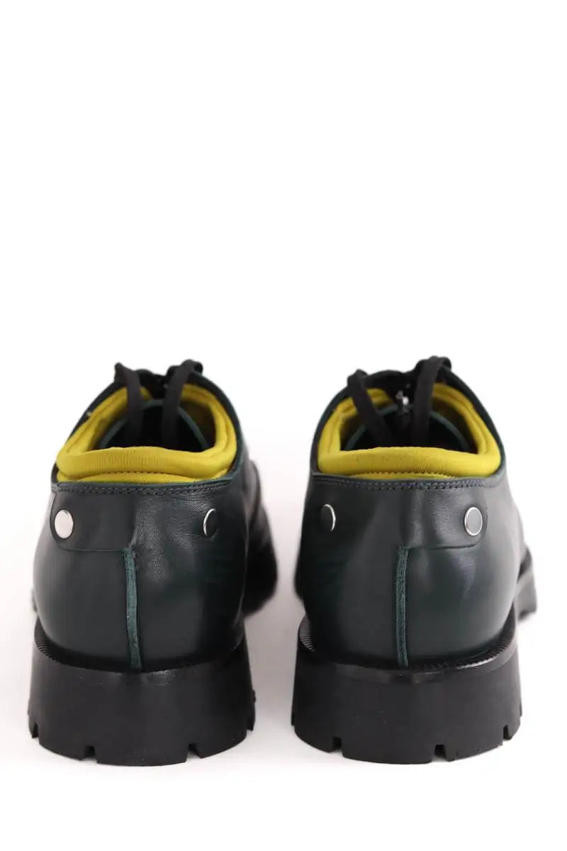 Chaussures à lacets Jil Sander Vert en Cuir