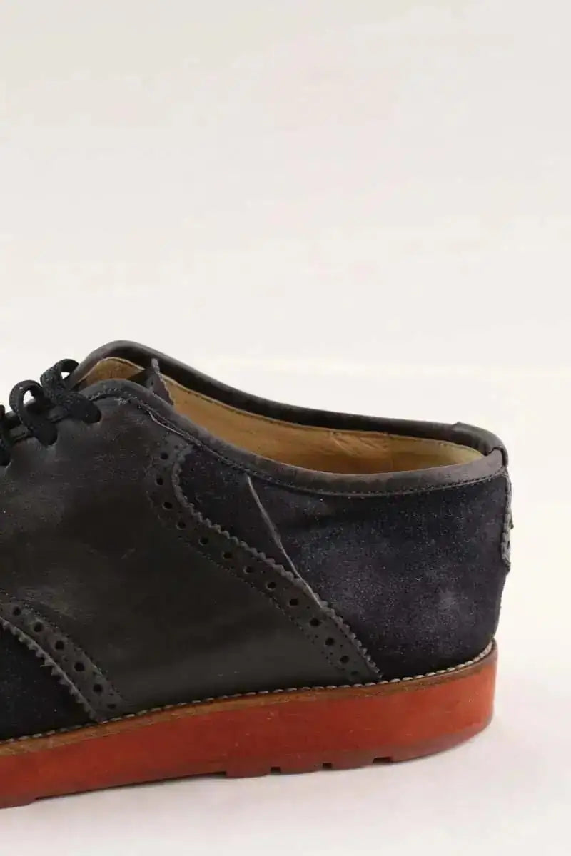 Chaussures à lacets Louis Vuitton Bleu en Daim